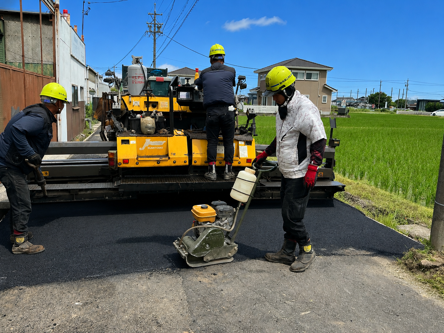 舗装作業員